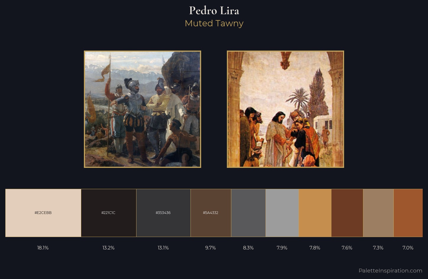 Pedro Lira Palette 4 — Muted Tawny