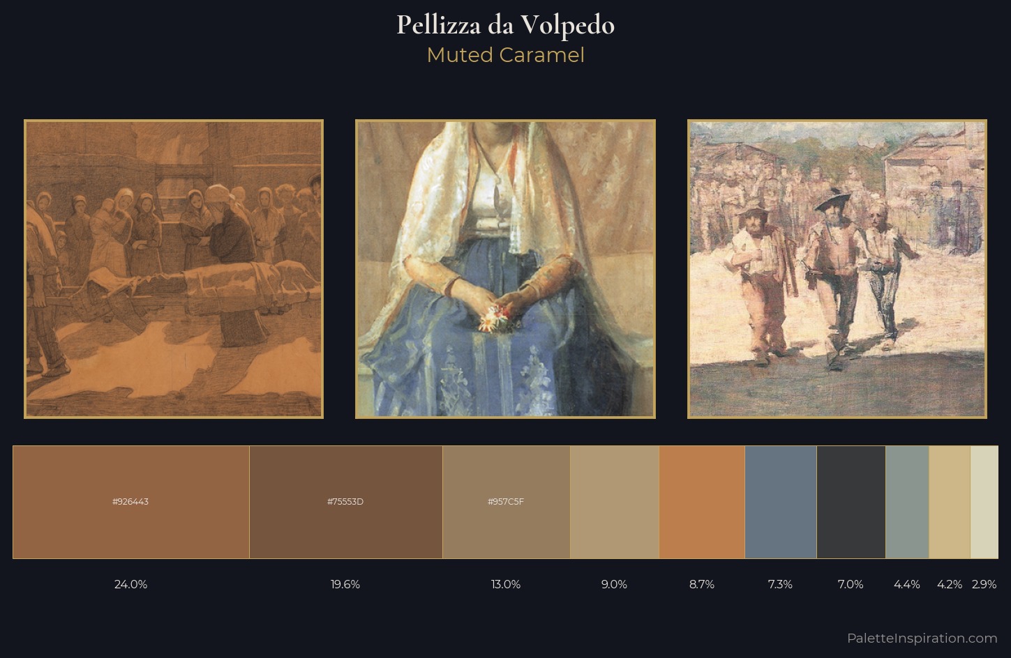 Pellizza da Volpedo Palette 2 — Muted Caramel