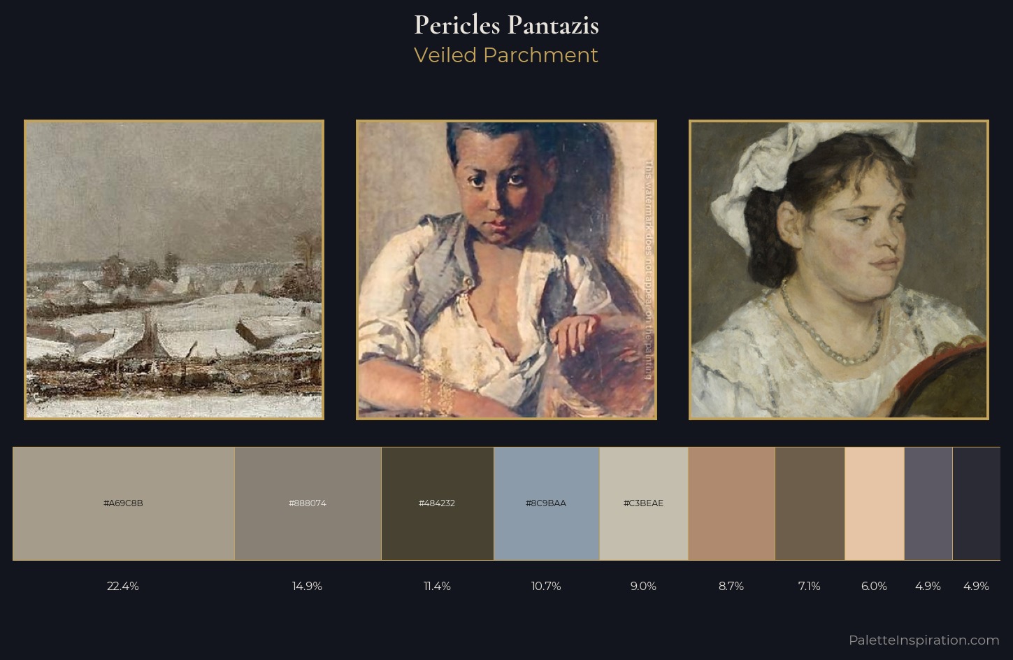Pericles Pantazis Palette 3 — Veiled Parchment