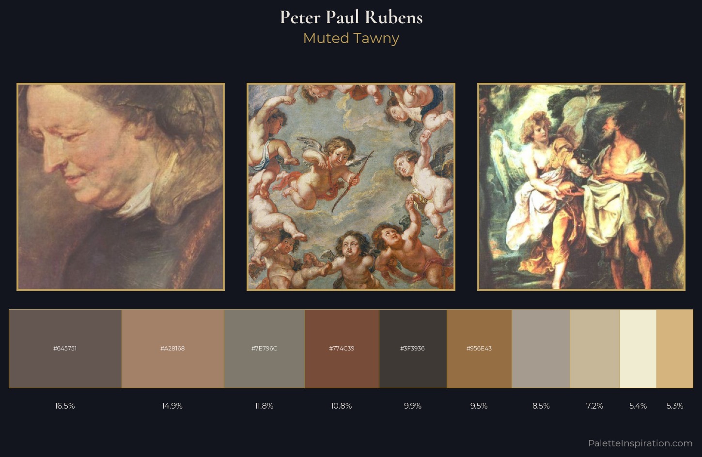 Peter Paul Rubens Palette 1 — Muted Tawny