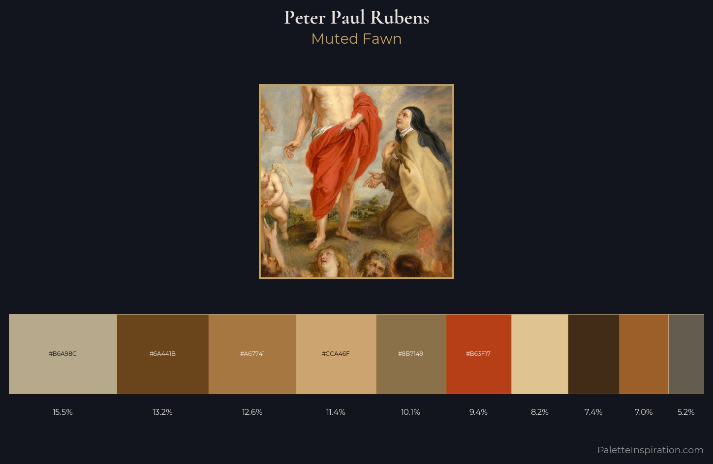 Peter Paul Rubens Palette 4 — Muted Fawn