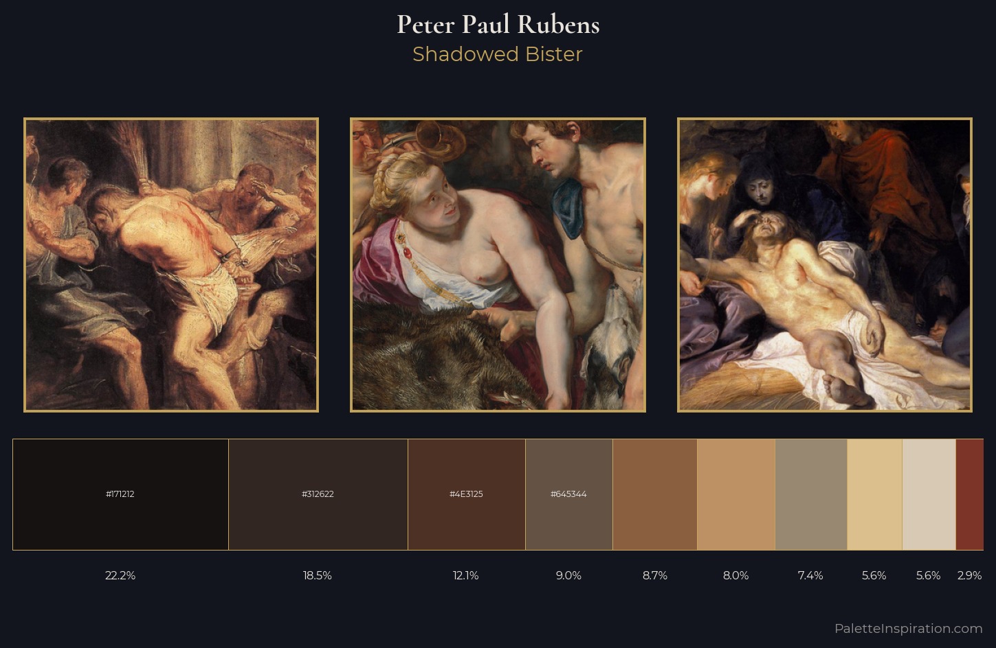 Peter Paul Rubens Palette 9 — Shadowed Bister