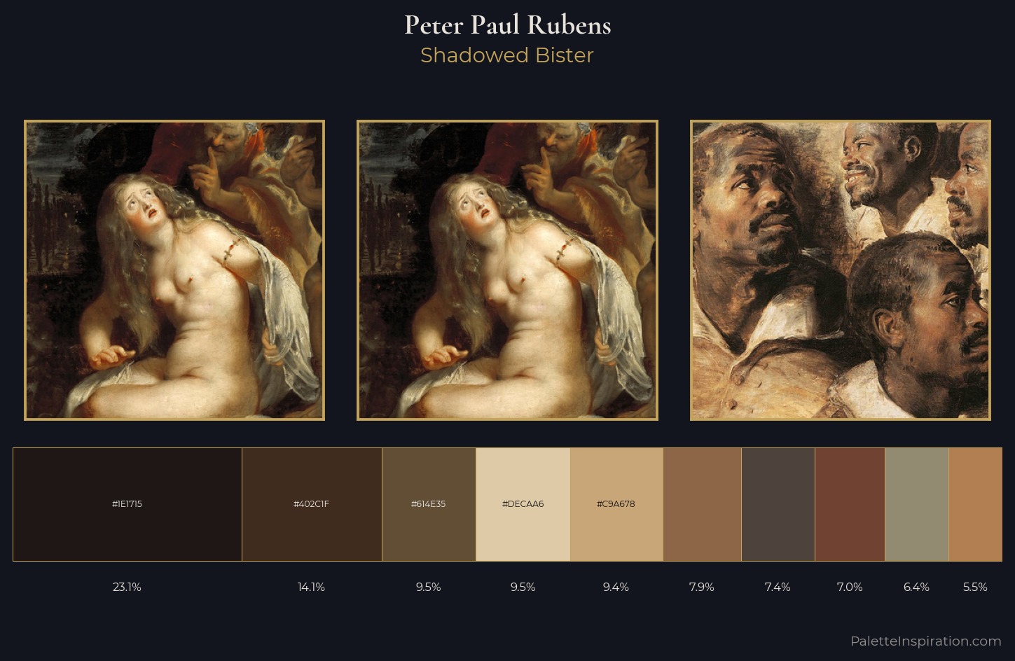 Peter Paul Rubens Palette 10 — Shadowed Bister