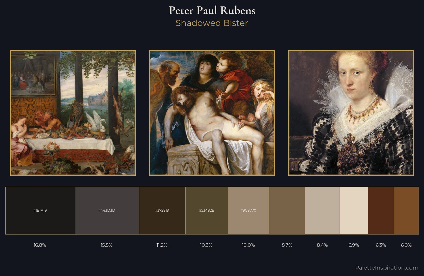 Peter Paul Rubens Palette 17 — Shadowed Bister