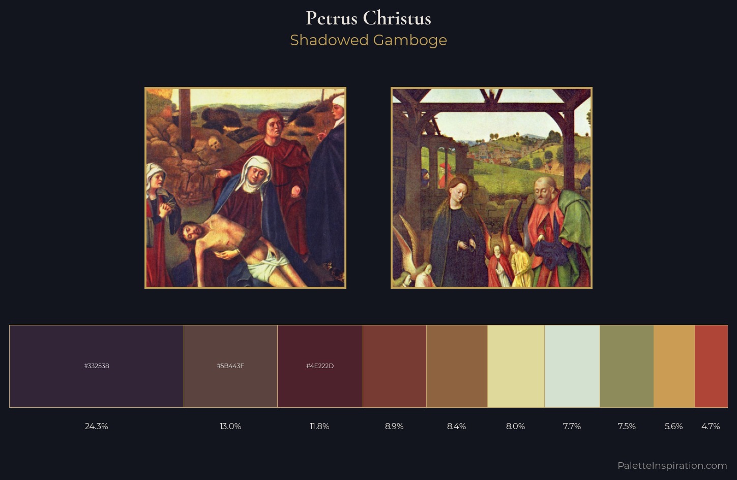 Petrus Christus Palette 2 — Shadowed Gamboge
