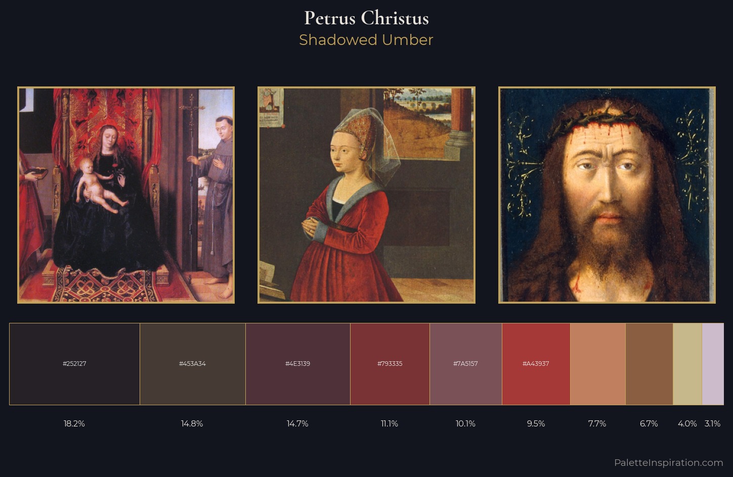 Petrus Christus Palette 4 — Shadowed Umber