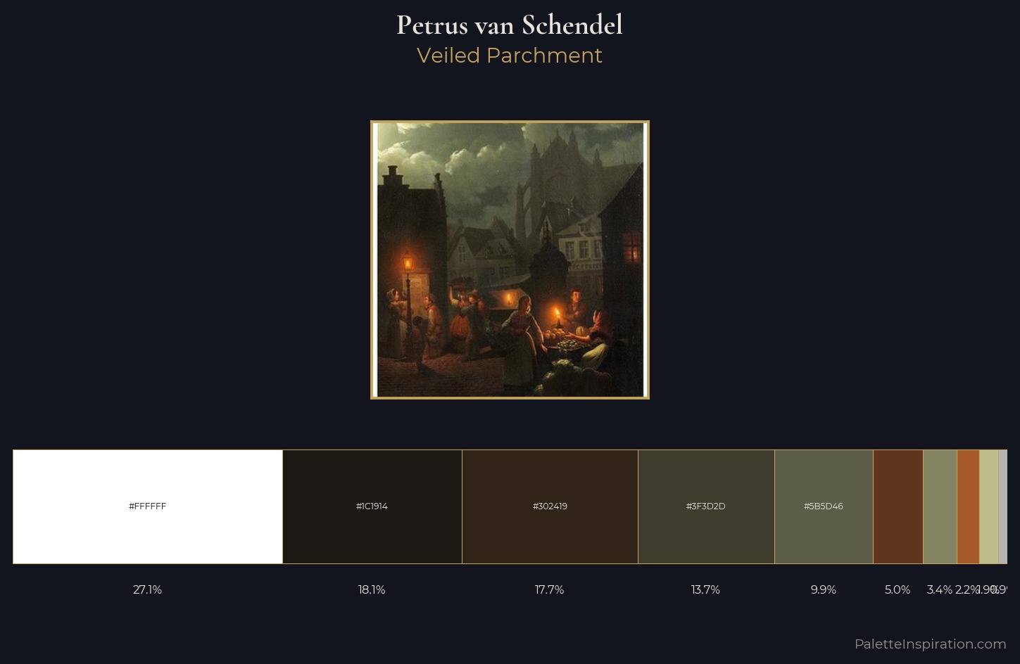 Petrus van Schendel Palette 2 — Veiled Parchment