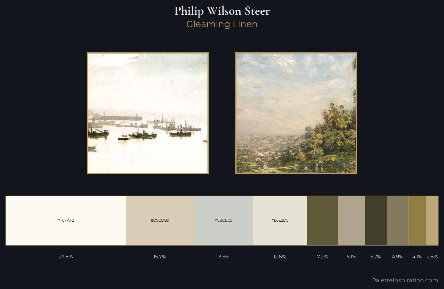 Philip Wilson Steer Palette 1 — Gleaming Linen