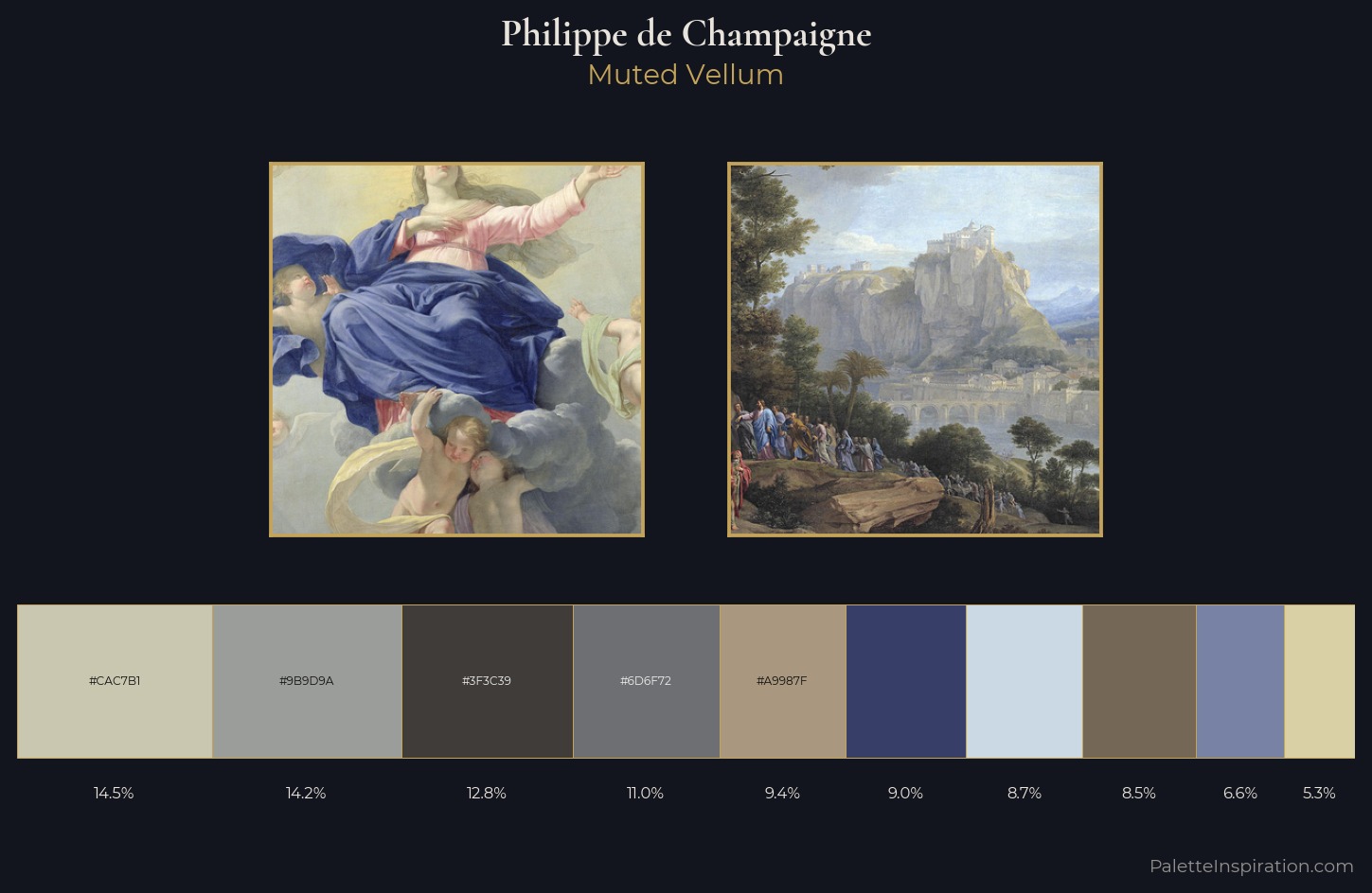 Philippe de Champaigne Palette 1 — Muted Vellum