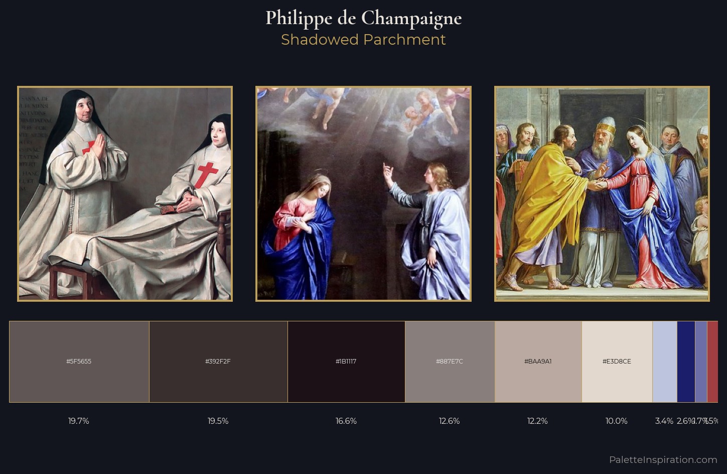 Philippe de Champaigne Palette 2 — Shadowed Parchment