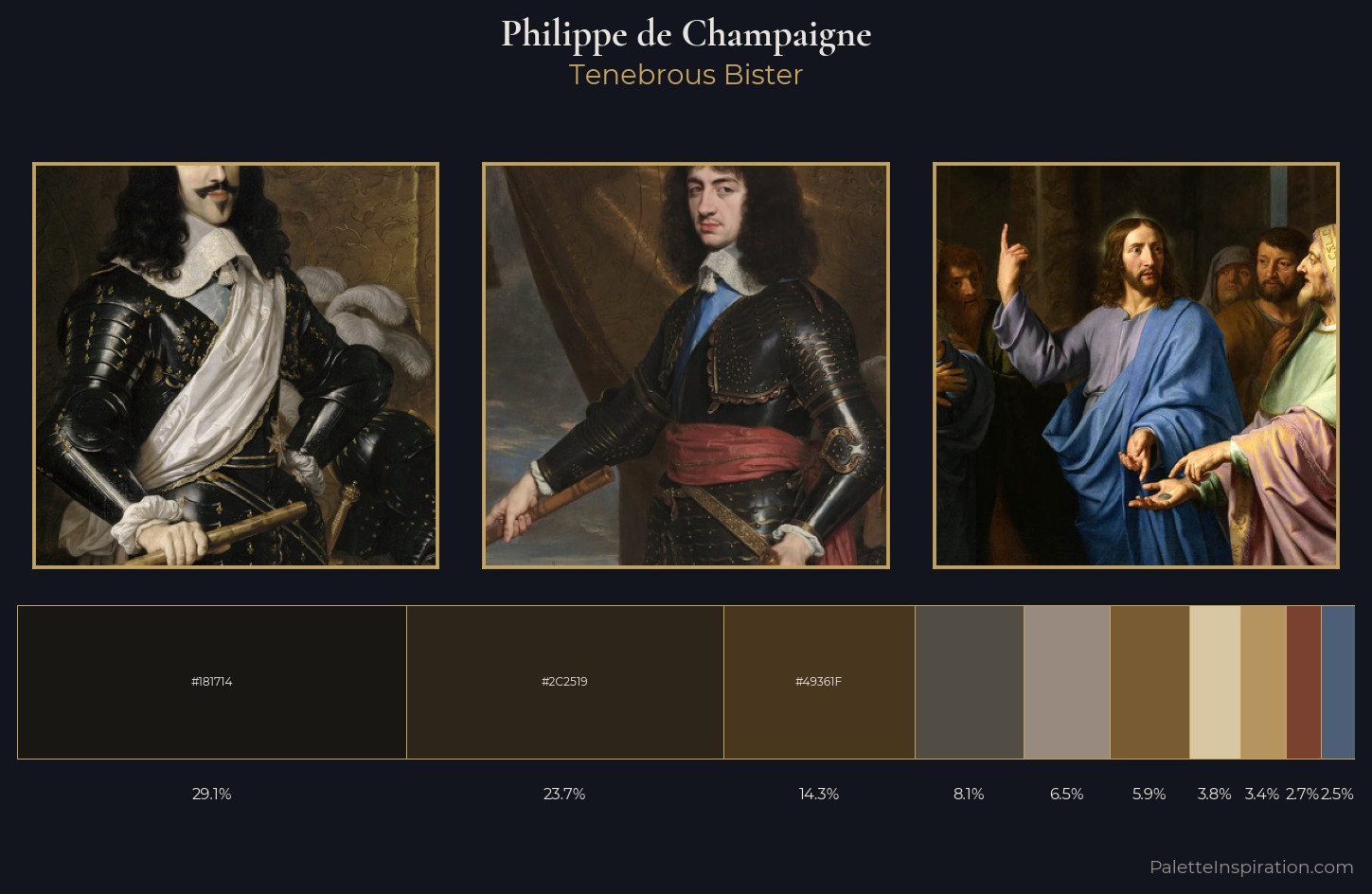 Philippe de Champaigne Palette 7 — Tenebrous Bister