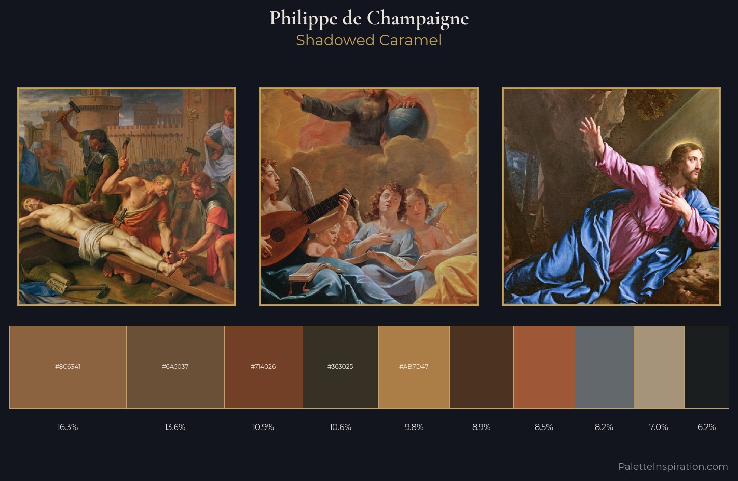 Philippe de Champaigne Palette 8 — Shadowed Caramel