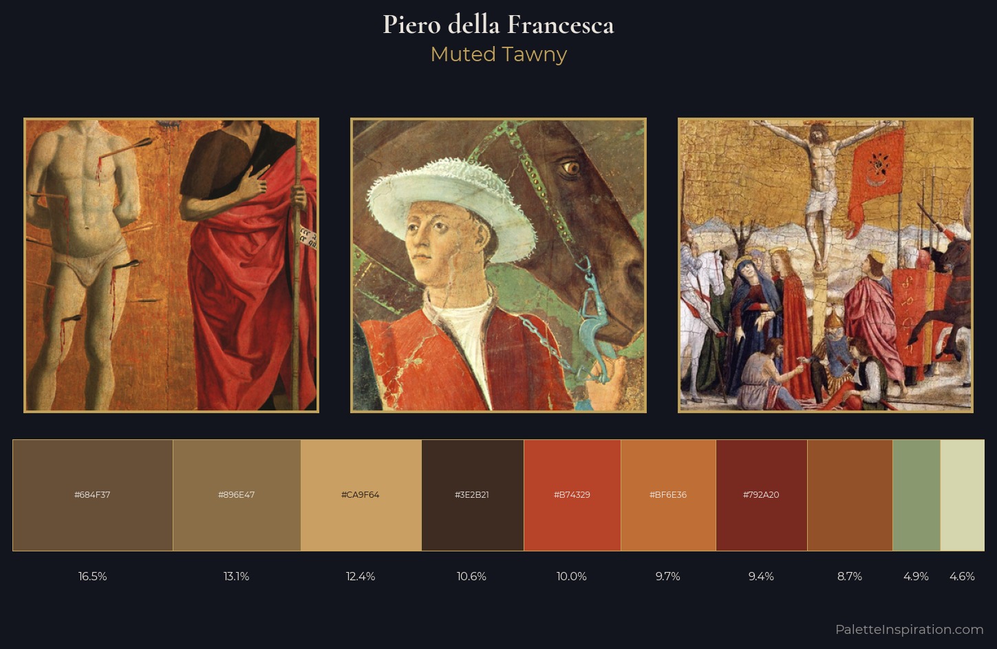 Piero della Francesca Palette 7 — Muted Tawny