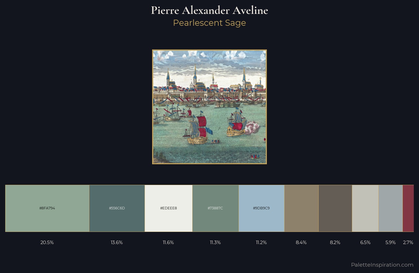 Pierre Alexander Aveline Palette 1 — Pearlescent Sage