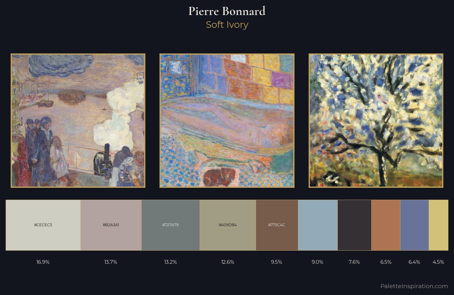 Pierre Bonnard Palette 3 — Soft Ivory