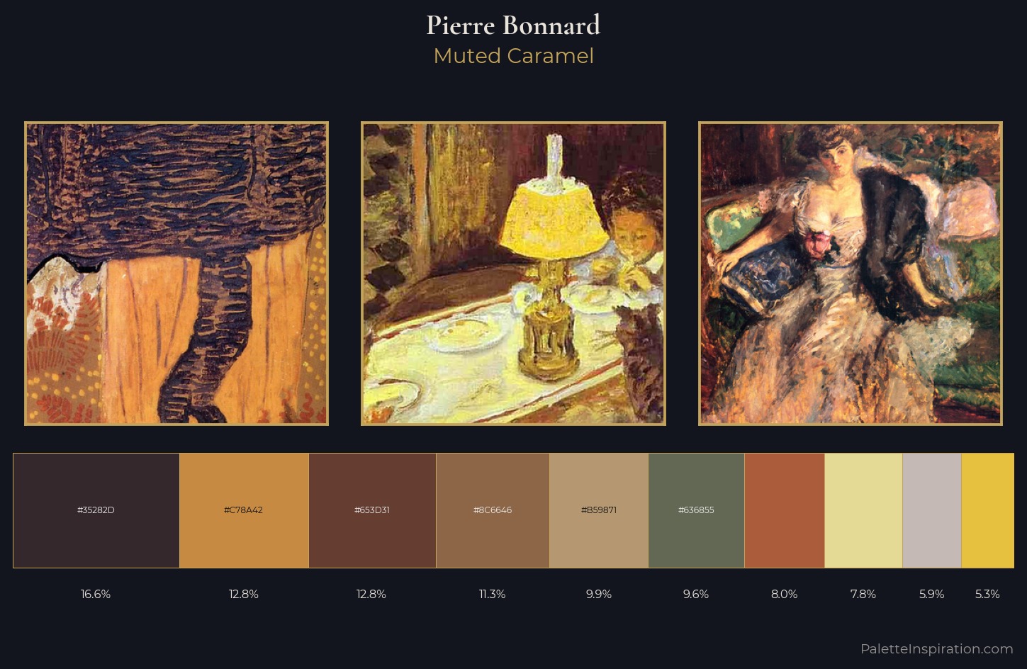 Pierre Bonnard Palette 5 — Muted Caramel