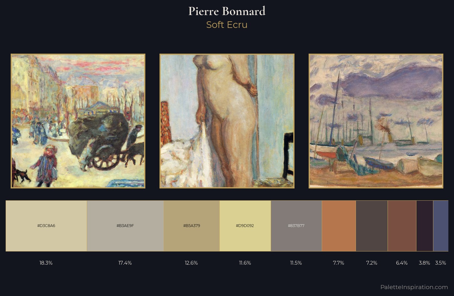 Pierre Bonnard Palette 7 — Soft Ecru