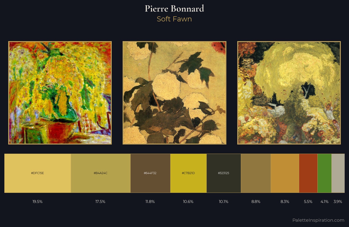 Pierre Bonnard Palette 8 — Soft Fawn