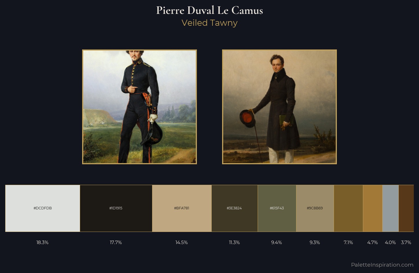 Pierre Duval Le Camus Palette 2 — Veiled Tawny