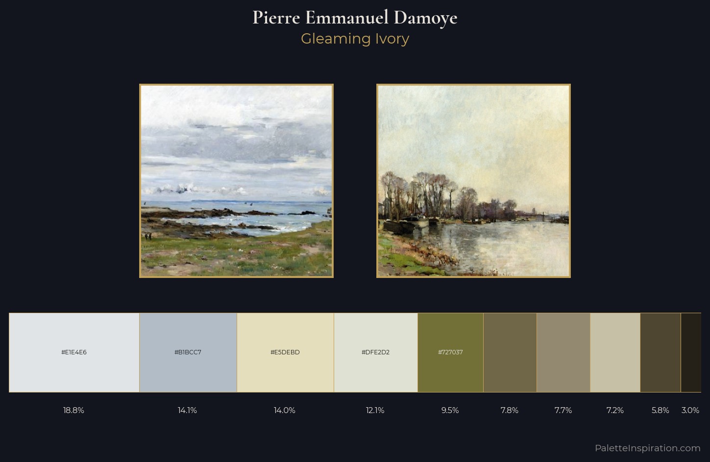 Pierre Emmanuel Damoye Palette 1 — Gleaming Ivory