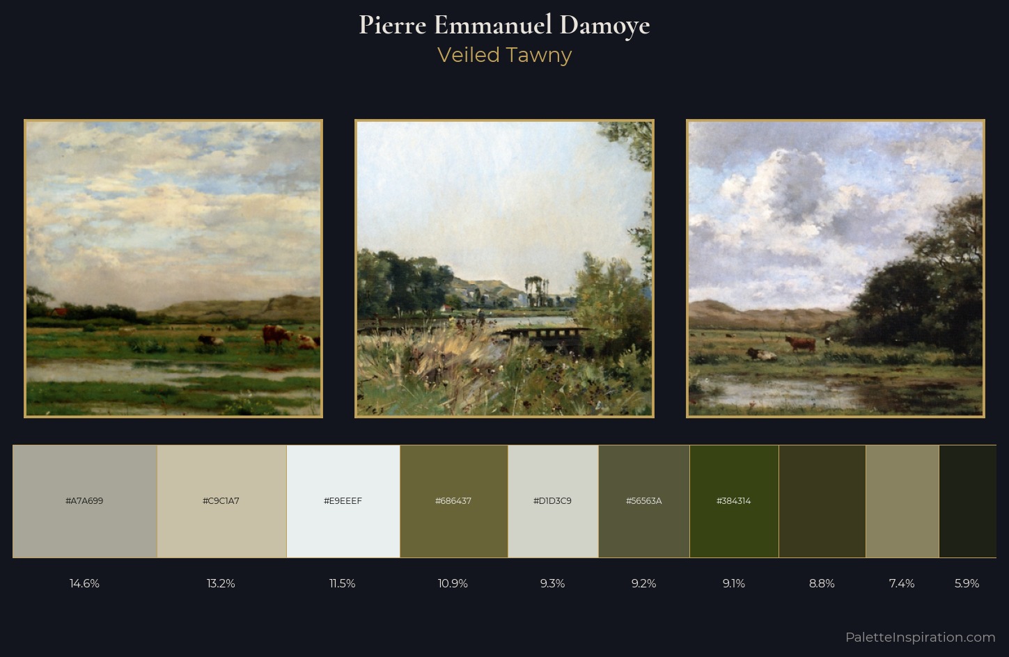Pierre Emmanuel Damoye Palette 2 — Veiled Tawny