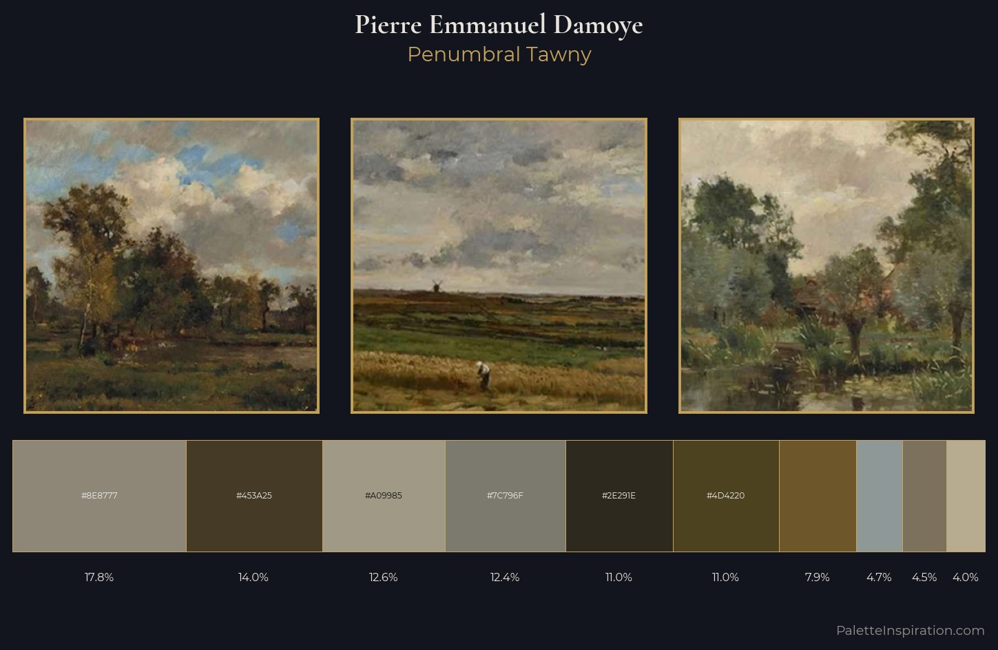Pierre Emmanuel Damoye Palette 5 — Penumbral Tawny