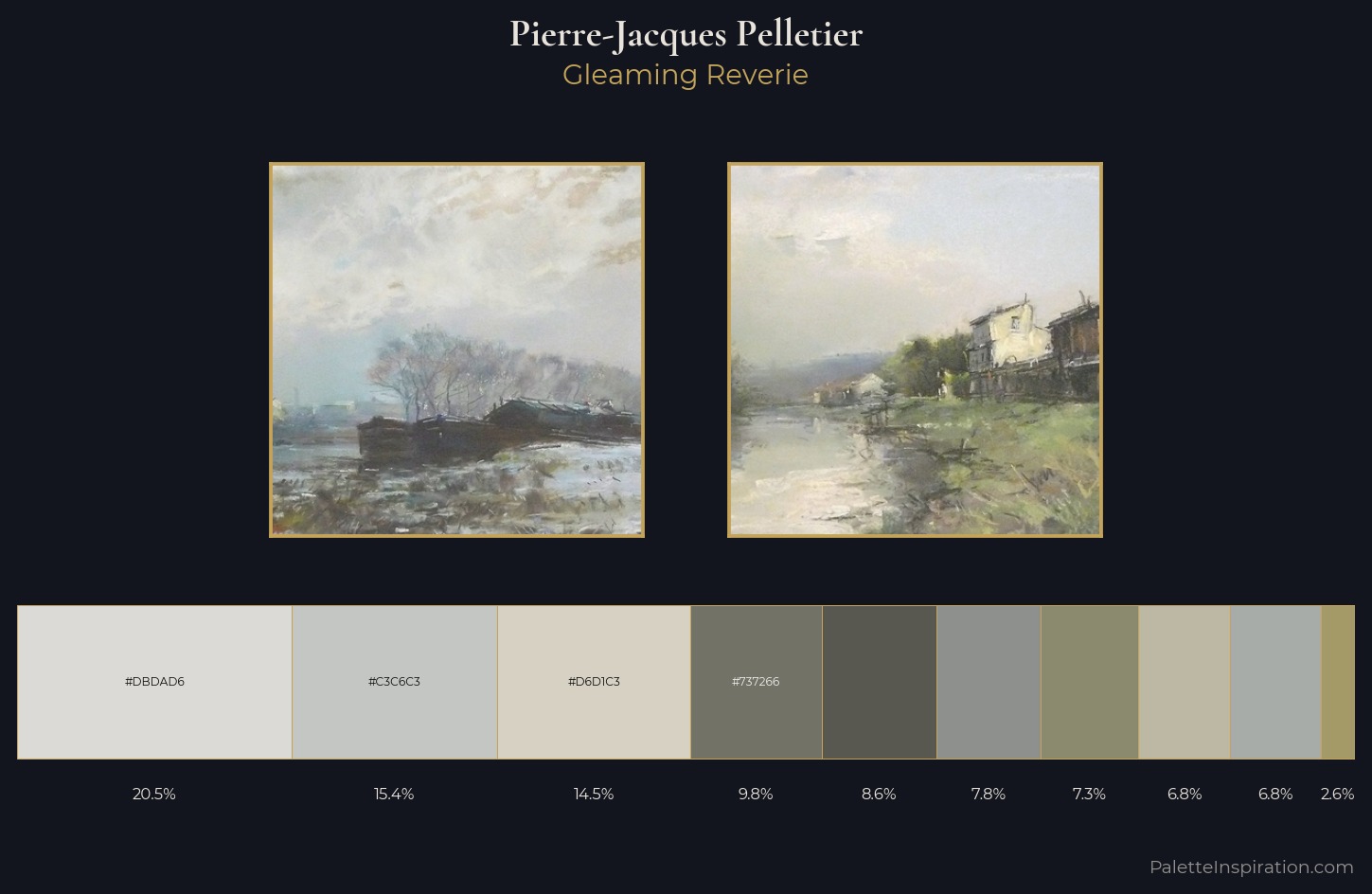 Pierre-Jacques Pelletier Palette 1 — Gleaming Reverie