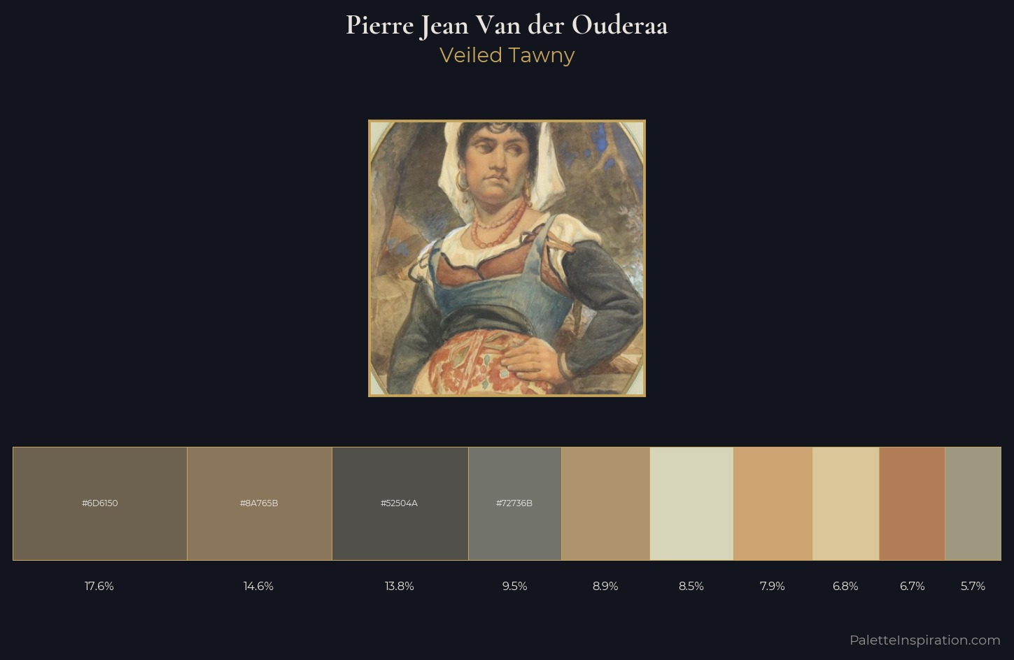 Pierre Jean Van der Ouderaa Palette 1 — Veiled Tawny
