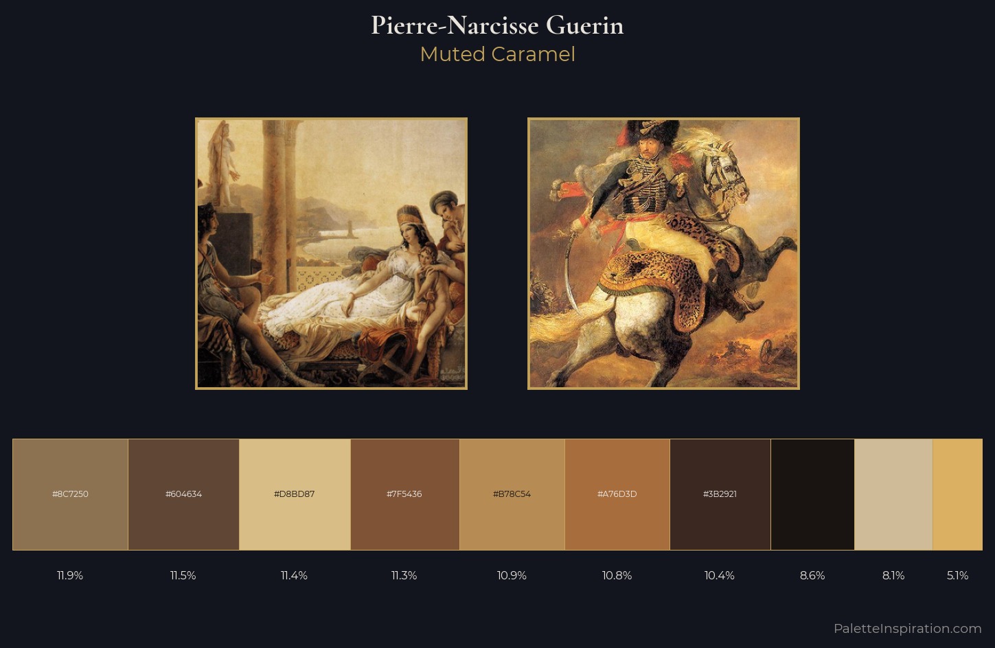 Pierre-Narcisse Guerin Palette 3 — Muted Caramel