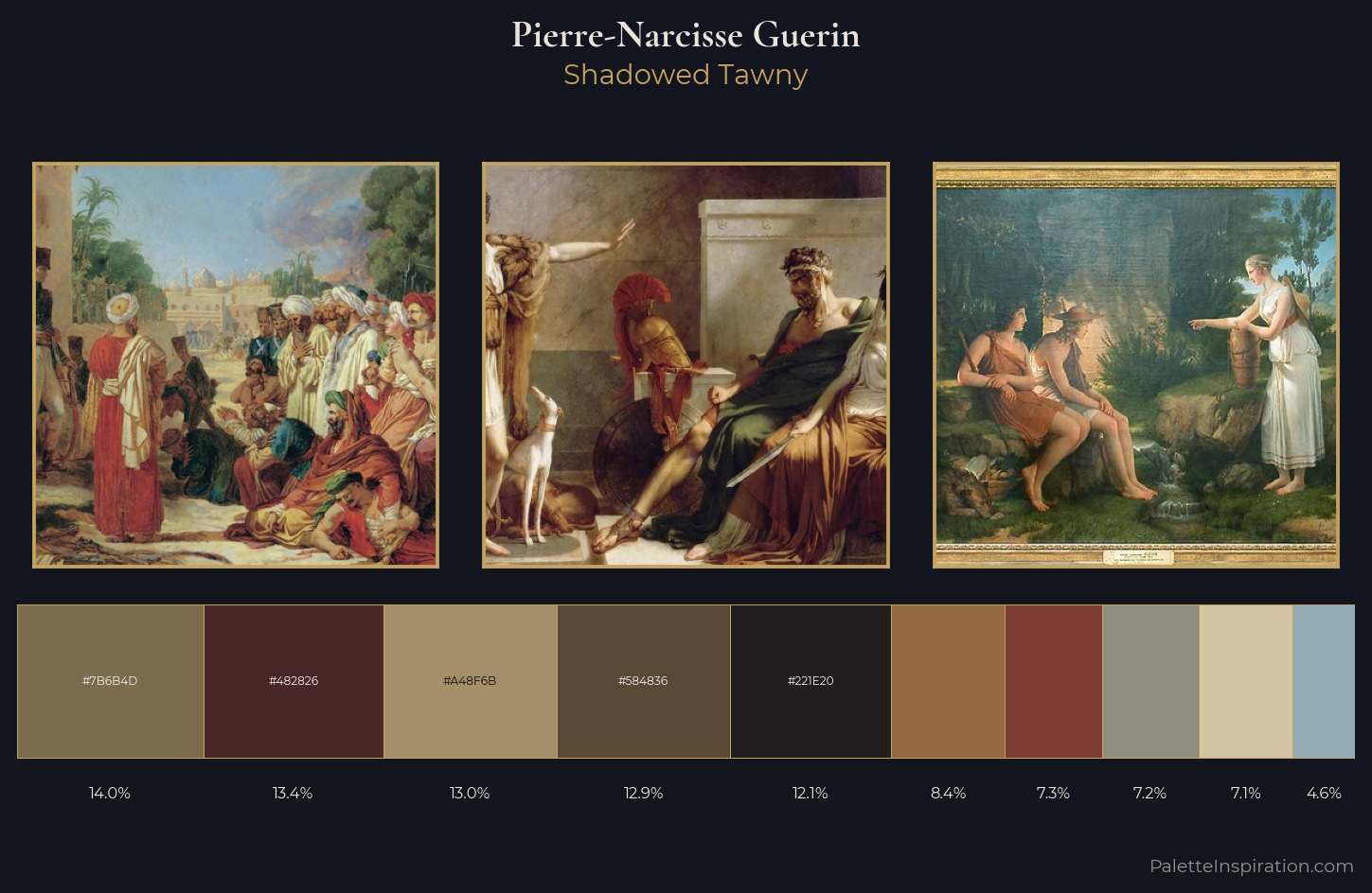 Pierre-Narcisse Guerin Palette 4 — Shadowed Tawny