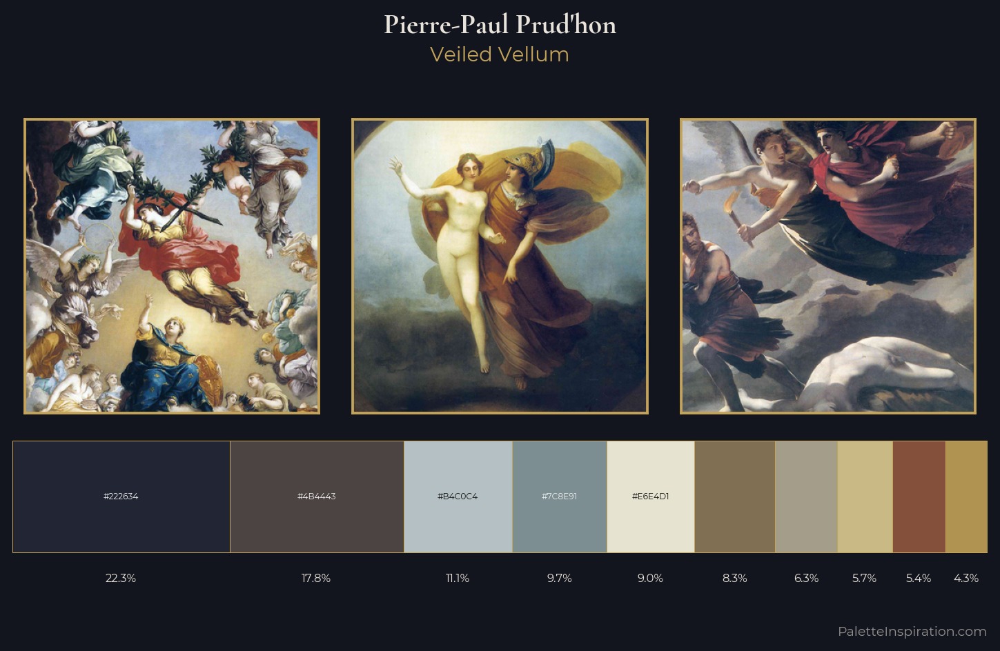 Pierre-Paul Prud'hon Palette 2 — Veiled Vellum