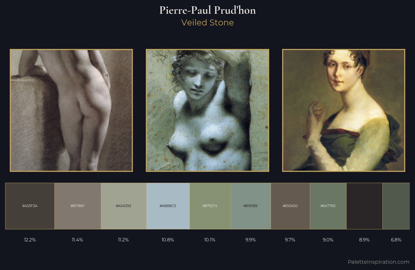 Pierre-Paul Prud'hon Palette 6 — Veiled Stone