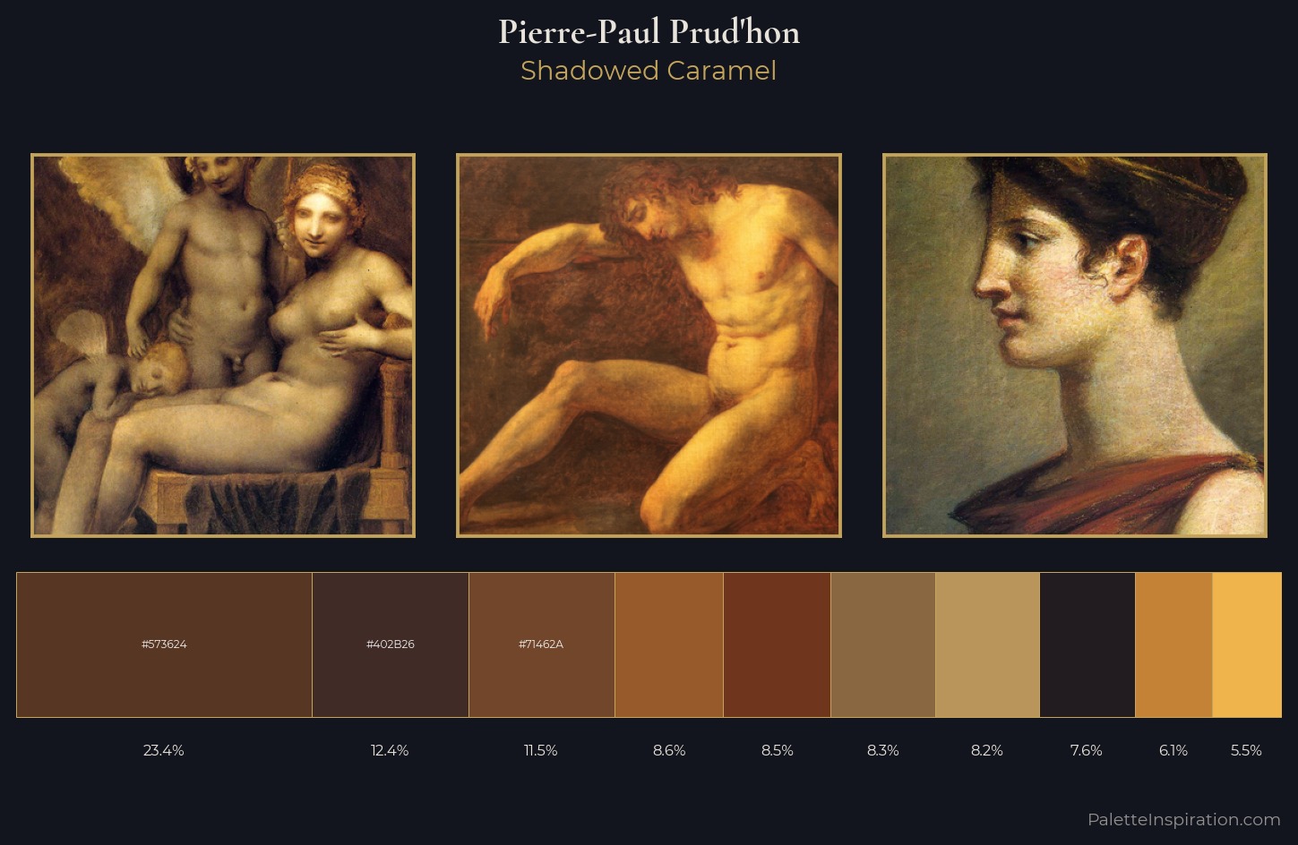Pierre-Paul Prud'hon Palette 9 — Shadowed Caramel