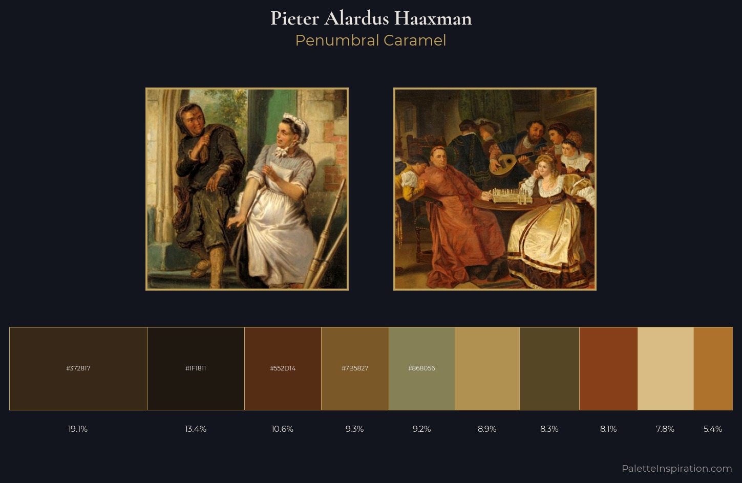 Pieter Alardus Haaxman Palette 2 — Penumbral Caramel