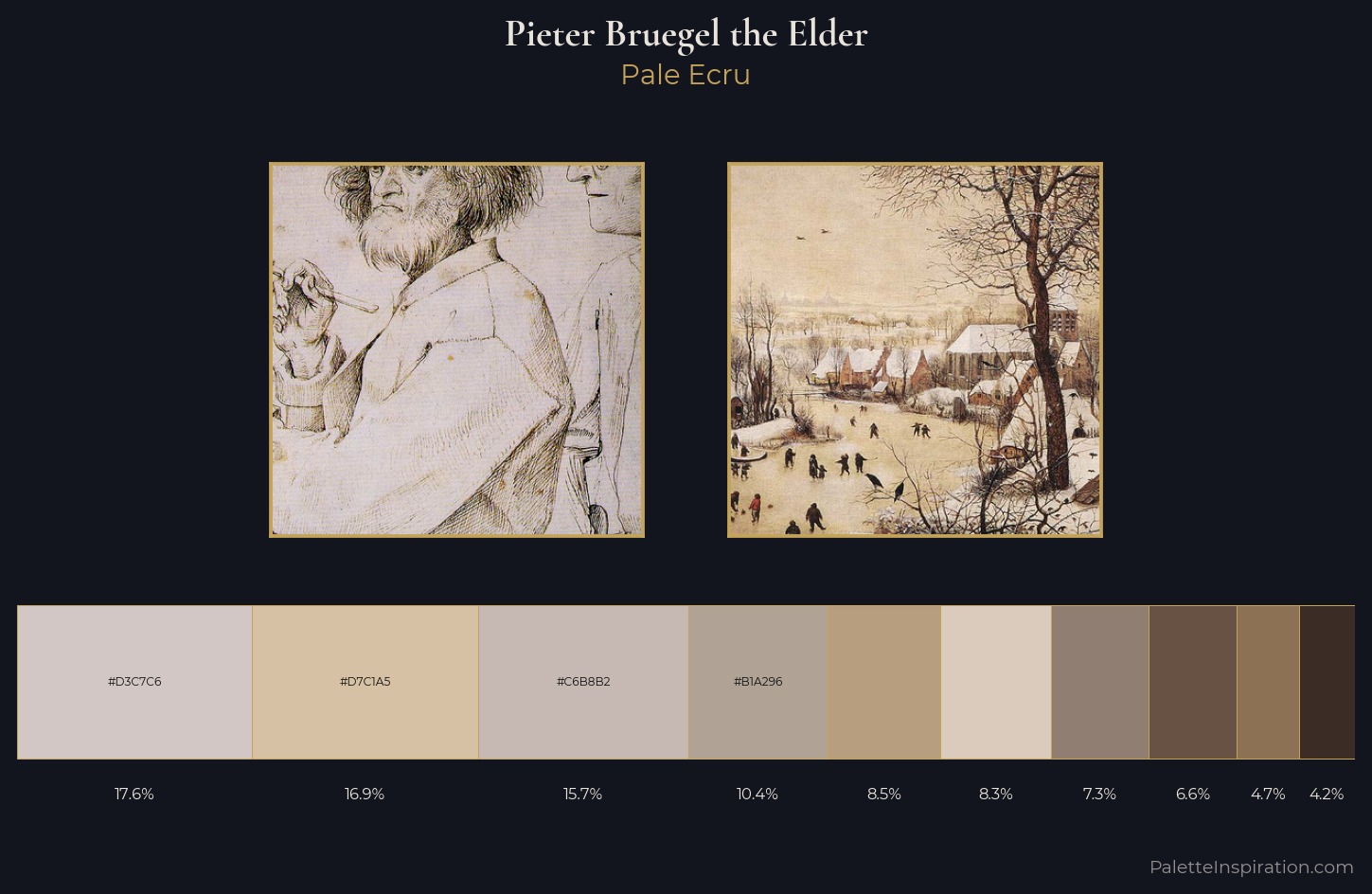 Pieter Bruegel the Elder Palette 1 — Pale Ecru