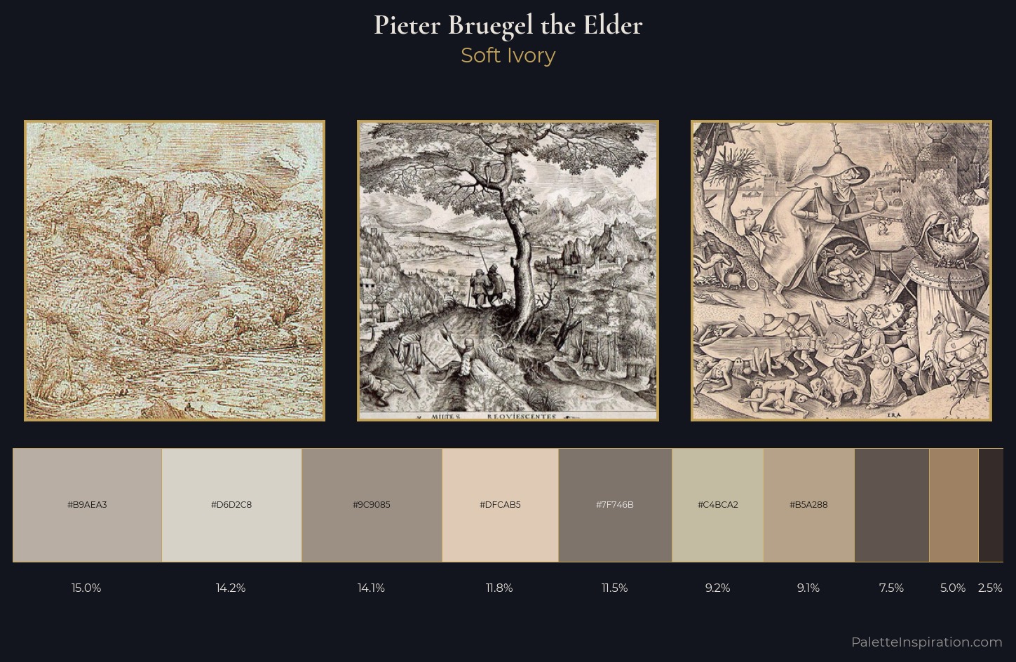 Pieter Bruegel the Elder Palette 2 — Soft Ivory