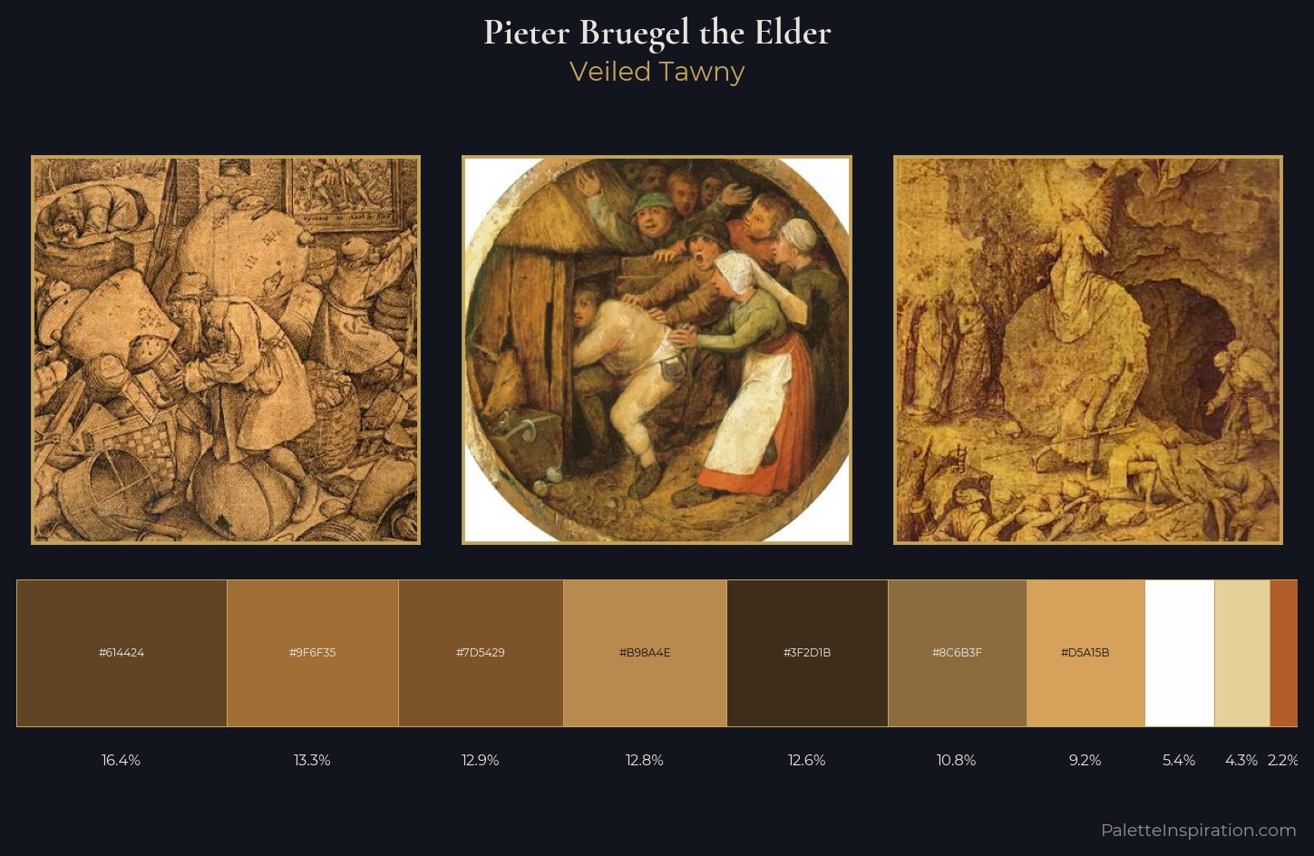 Pieter Bruegel the Elder Palette 3 — Veiled Tawny