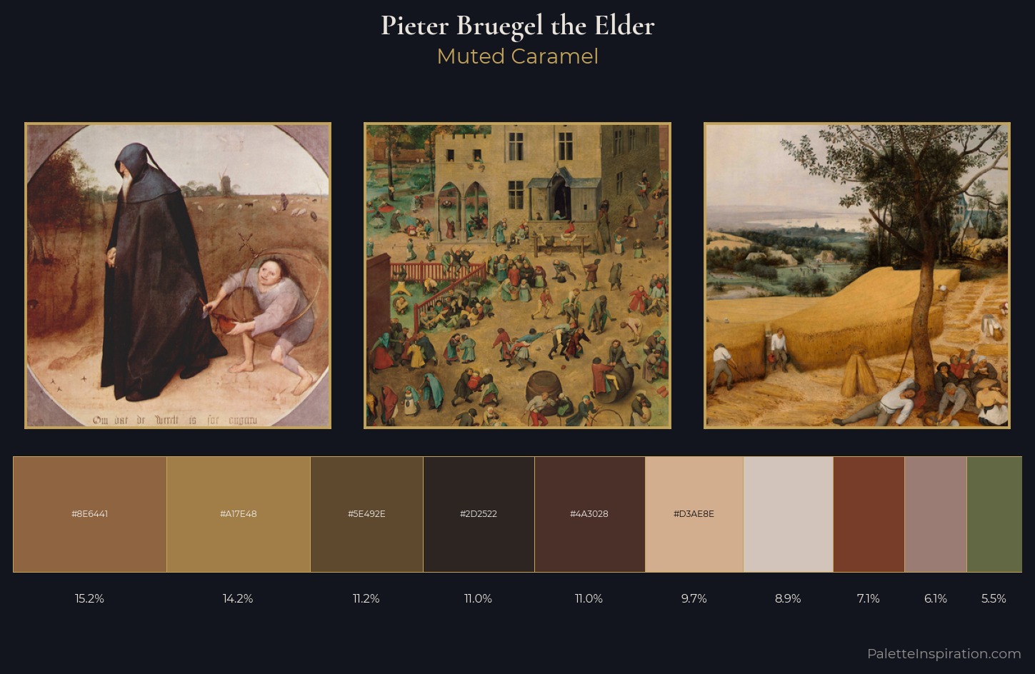 Pieter Bruegel the Elder Palette 7 — Muted Caramel