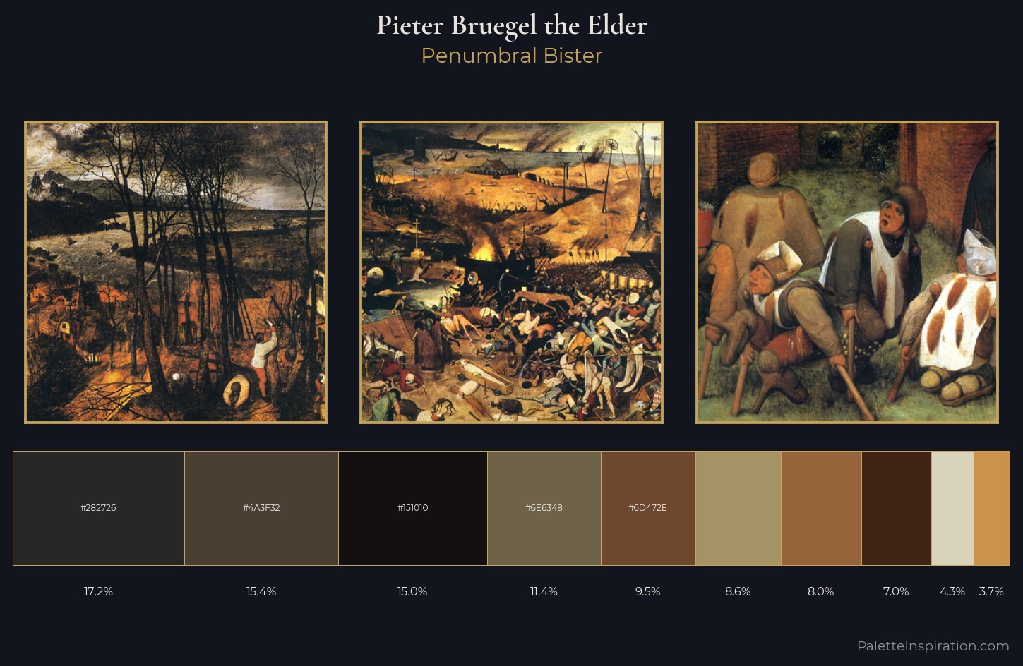 Pieter Bruegel the Elder Palette 9 — Penumbral Bister