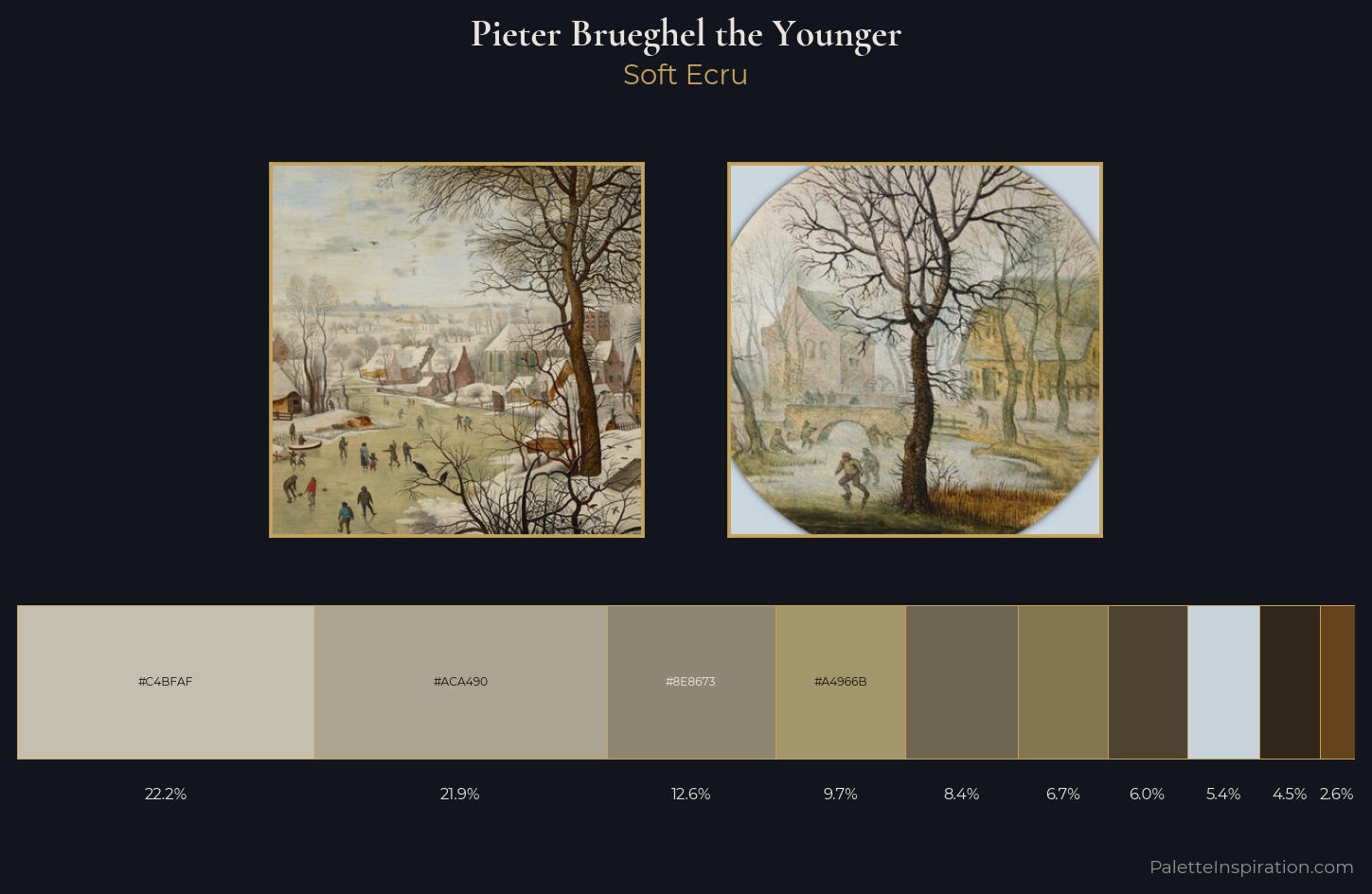 Pieter Brueghel the Younger Palette 2 — Soft Ecru
