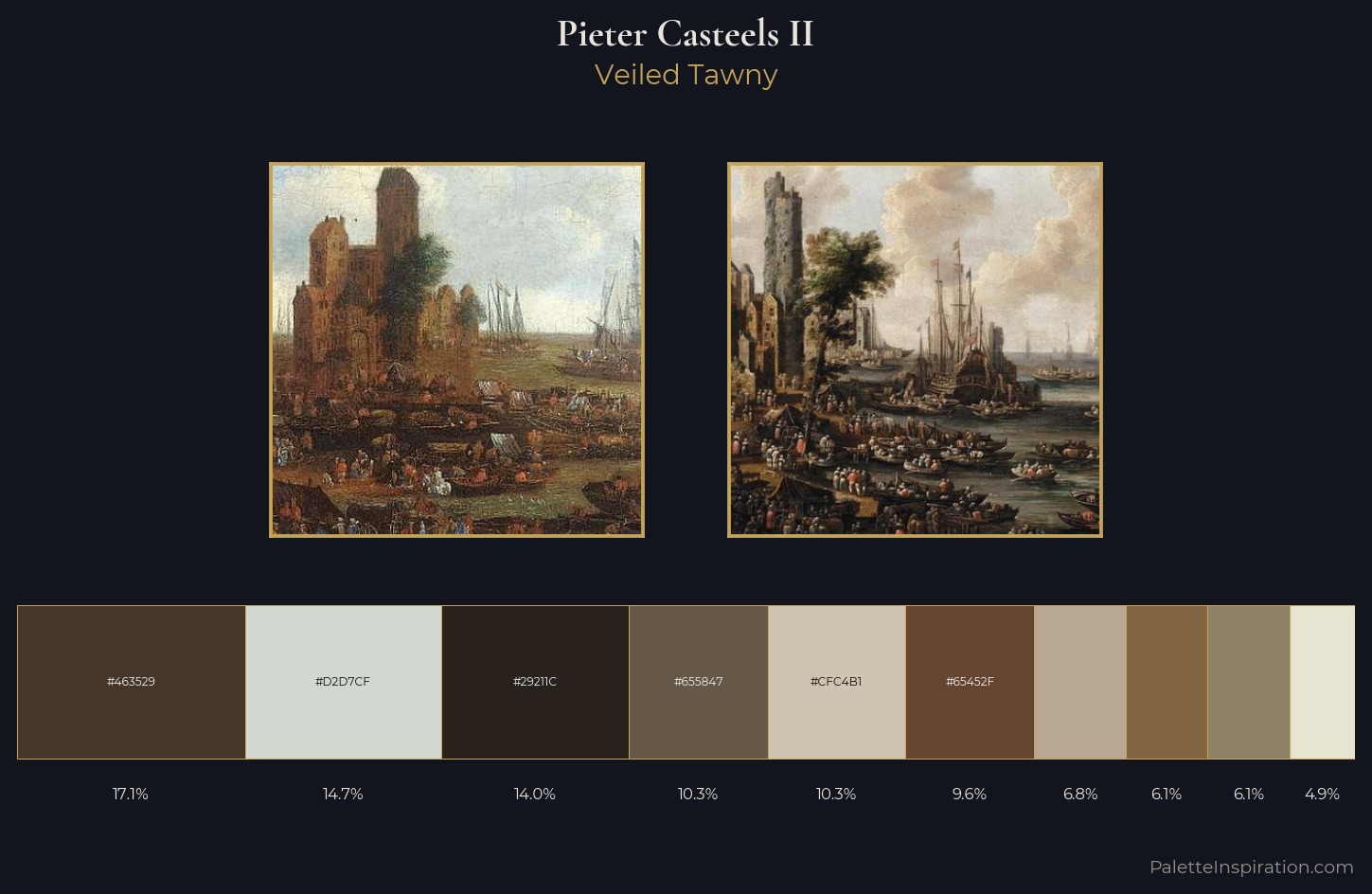 Pieter Casteels II Palette 1 — Veiled Tawny
