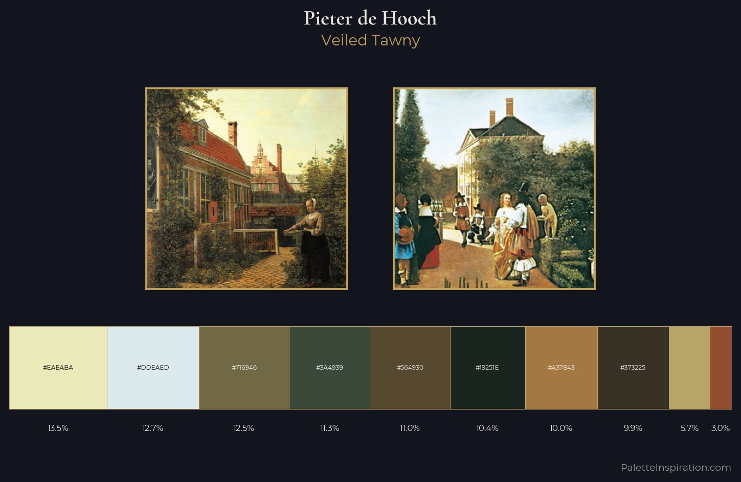 Pieter de Hooch Palette 4 — Veiled Tawny