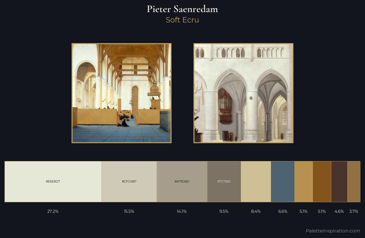Pieter Saenredam Palette 1 — Soft Ecru