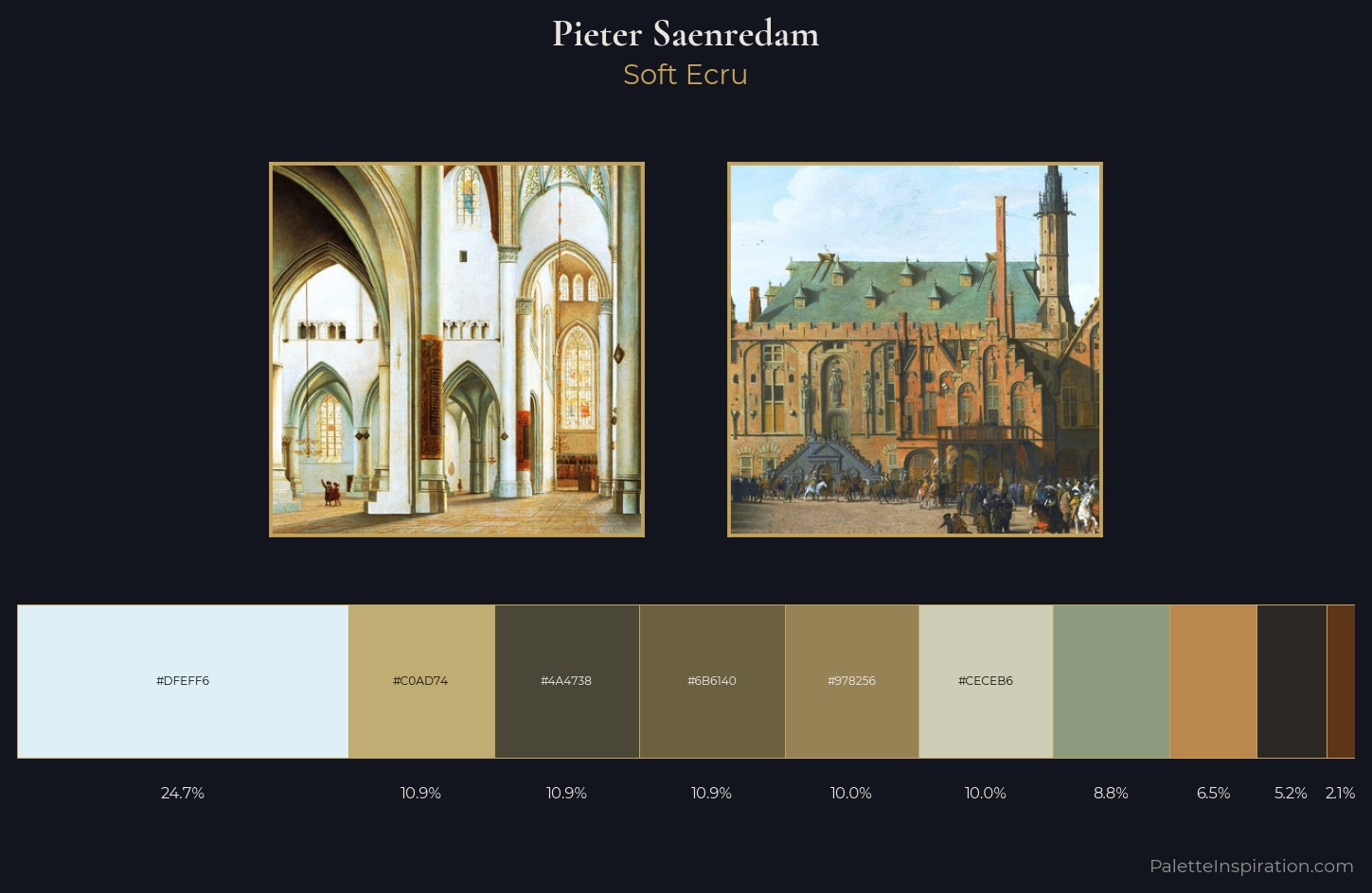 Pieter Saenredam Palette 2 — Soft Ecru