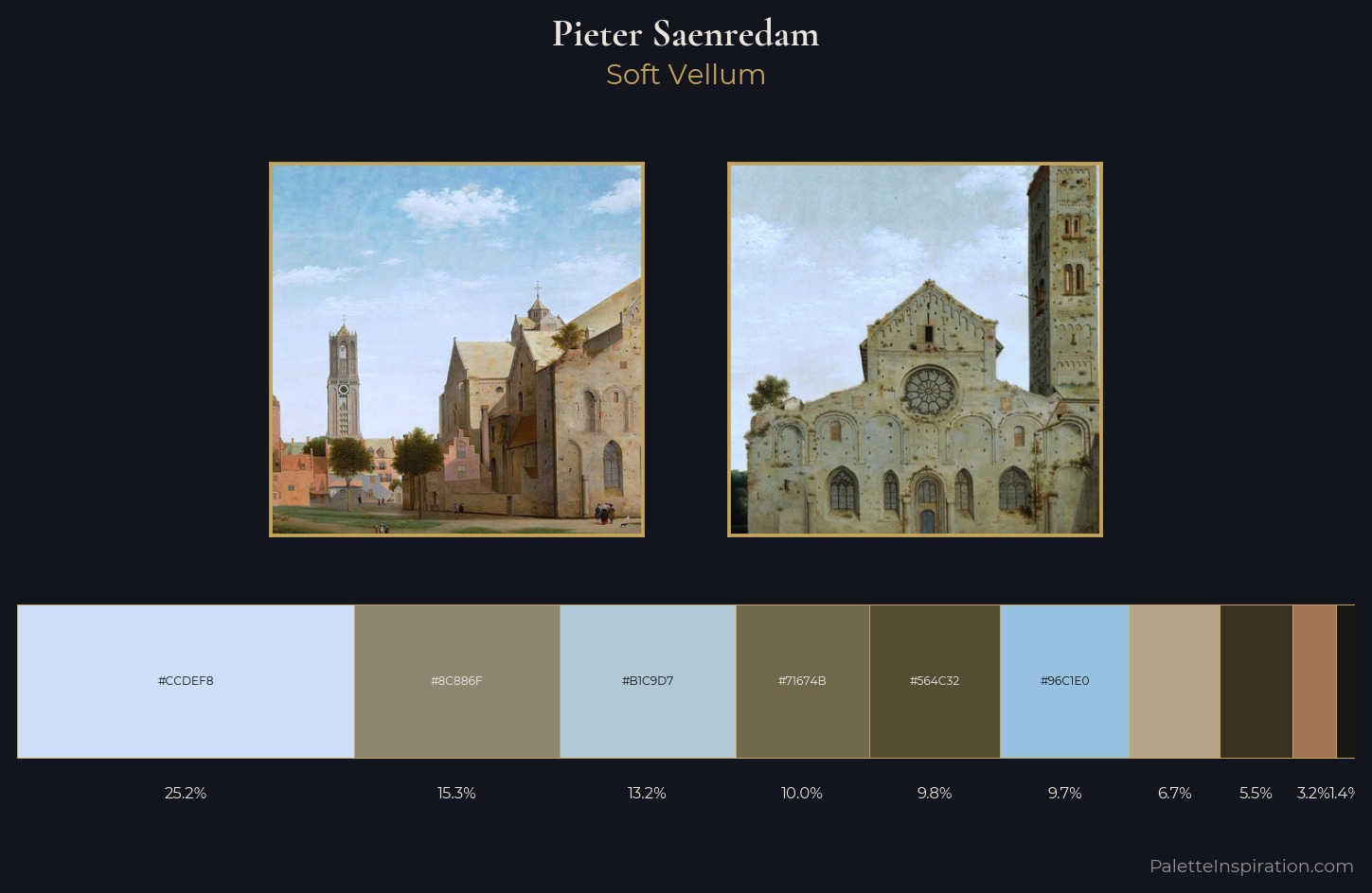 Pieter Saenredam Palette 3 — Soft Vellum
