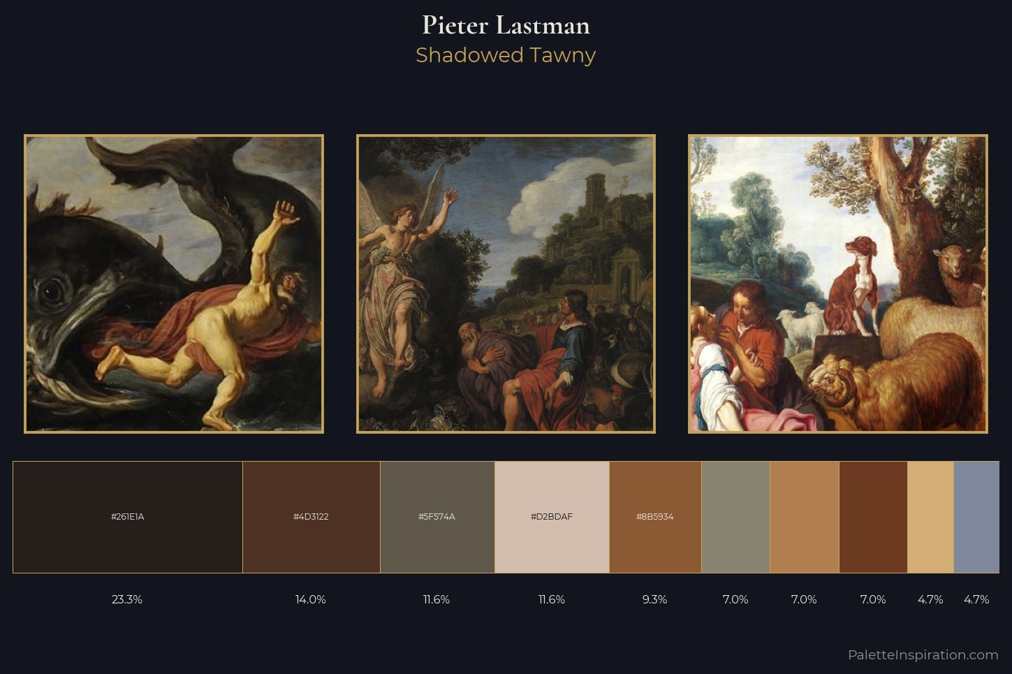 Pieter Lastman Master Palette