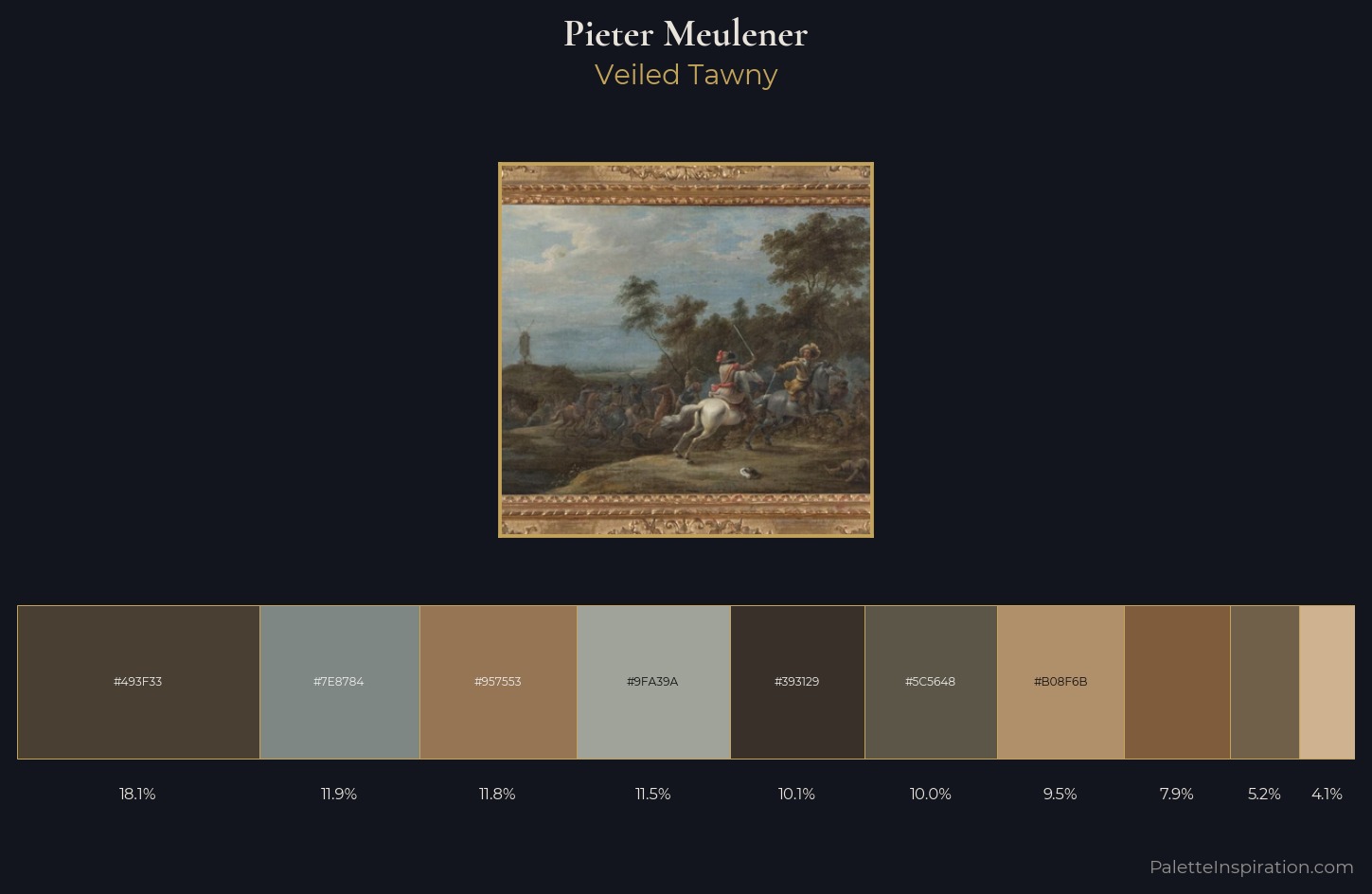 Pieter Meulener Palette 1 — Veiled Tawny