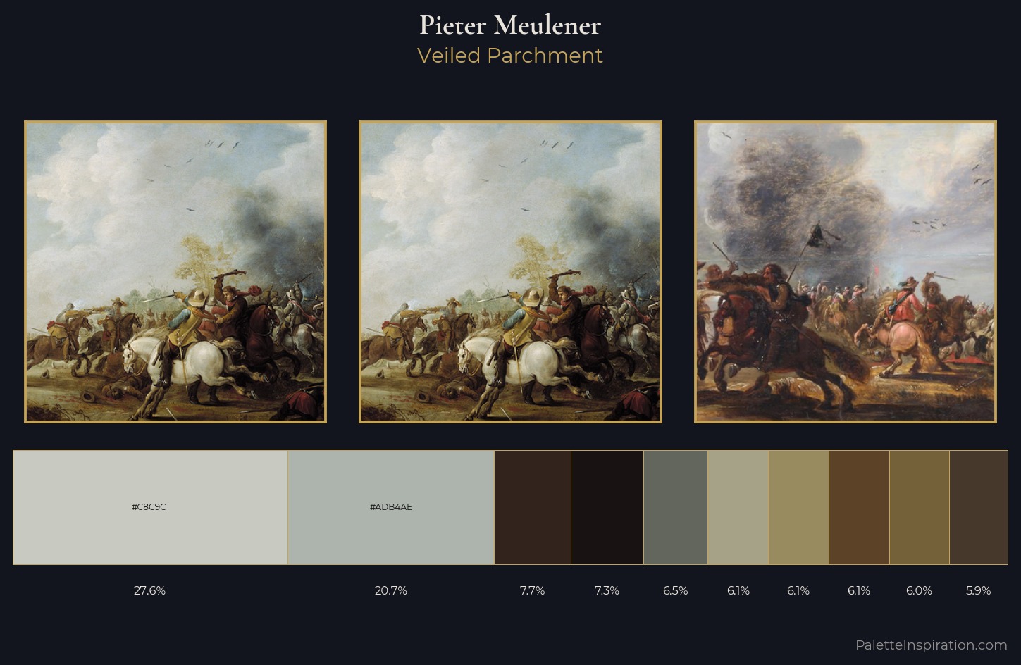Pieter Meulener Palette 2 — Veiled Parchment
