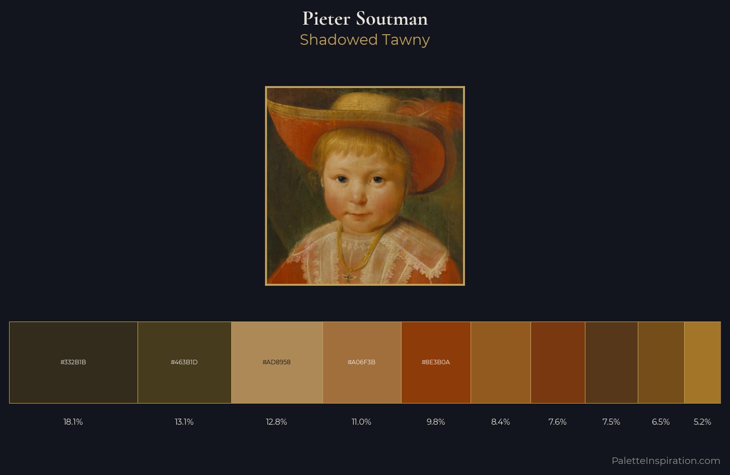 Pieter Soutman Palette 4 — Shadowed Tawny