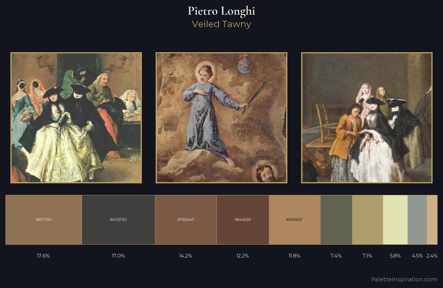 Pietro Longhi Palette 2 — Veiled Tawny